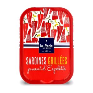 Grilled Sardines, Espelette Pepper, La Perle des Dieux