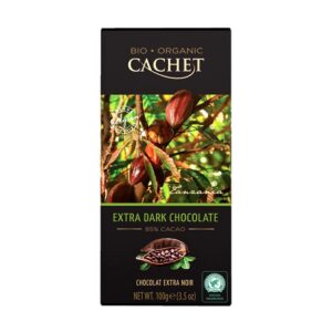 Organic, Cachet Belgium Chocolate, Extra Dark Chocolate, 85% Cacao