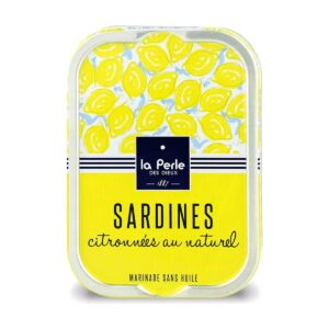 Sardines, Organic Lemons, No Oil, La Perle des Dieux