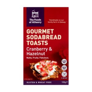 Sodabread Toasts Crackers, Cranberry & Hazelnut, Food of Athenry