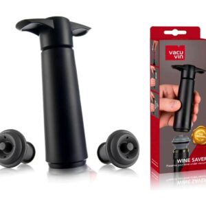 VacuVin, Wine Saver Starter Pack, 1 Pump & 2 Stoppers
