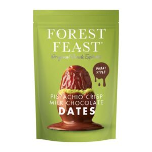 Forest Feast, Pistachio Crisp Milk Chocolate Dates